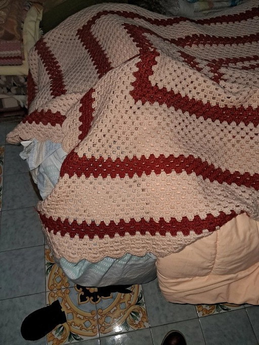 Hand Crocheted Bedspread (Italy)