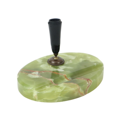 Pen holder Green Marble