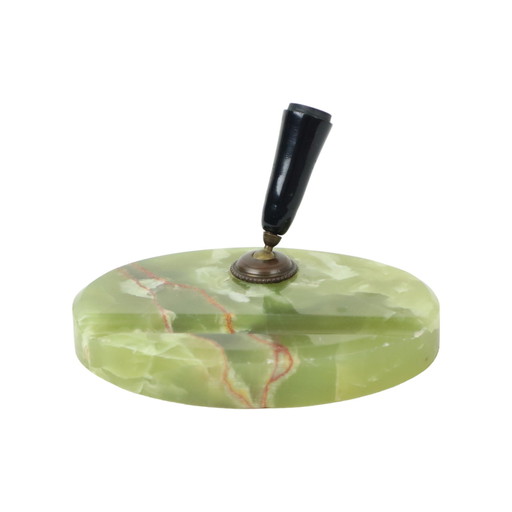 Pen holder Green Marble