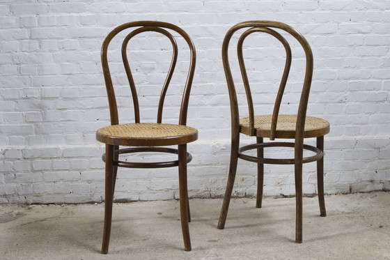 Image 1 of 4X 'Thonet' Style Dining Chairs, Romania