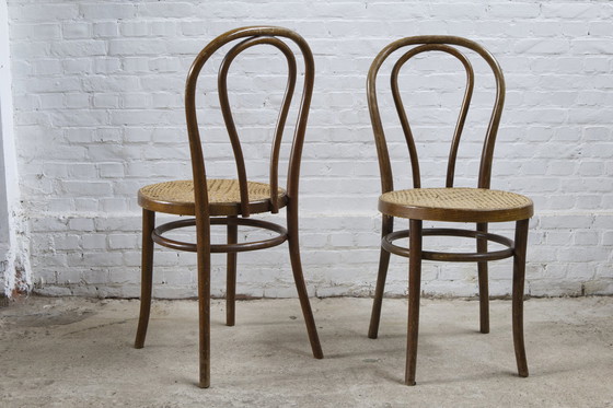 Image 1 of 4X 'Thonet' Style Dining Chairs, Romania