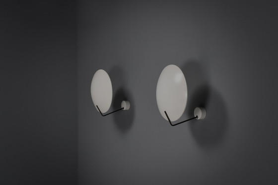 Image 1 of Set of Two Metal Stilnovo Mod. 232 Sconces Designed By Bruno Gatta, Italy 1962