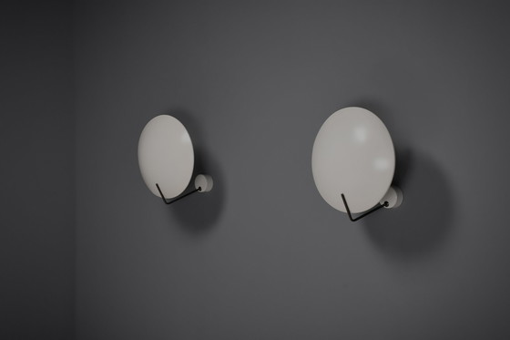 Image 1 of Set of Two Metal Stilnovo Mod. 232 Sconces Designed By Bruno Gatta, Italy 1962