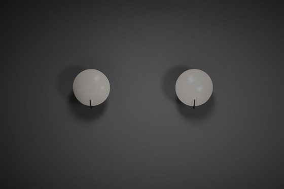 Image 1 of Set of Two Metal Stilnovo Mod. 232 Sconces Designed By Bruno Gatta, Italy 1962