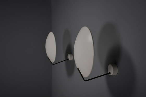 Image 1 of Set of Two Metal Stilnovo Mod. 232 Sconces Designed By Bruno Gatta, Italy 1962