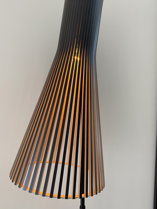 Secto, 4210, Black Laminated Floor Lamp