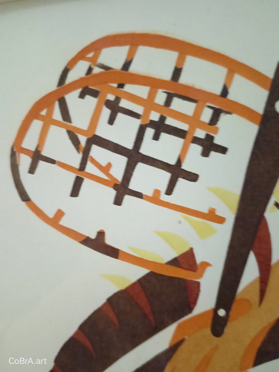 Image 1 of Russian Artist Larionov - The Cricket, Music Of Ravel