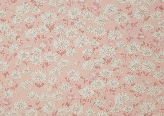 Image 1 of 12685 Carta da parati floreale vintage rosa dolce