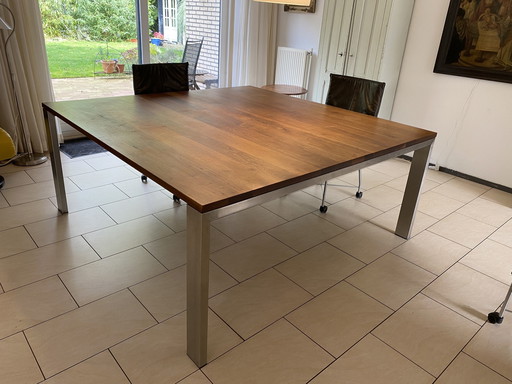 Modern Dining Table Of Solid American Walnut