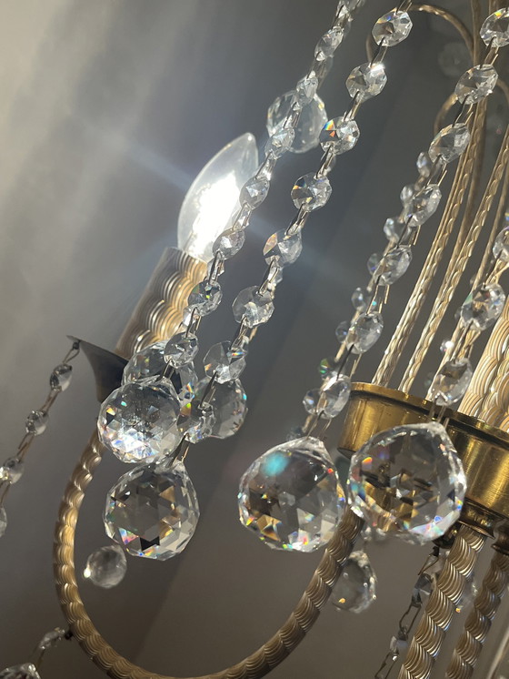 Image 1 of Branded Swarovski Crystal Chandelier By Louis Lx Lamp