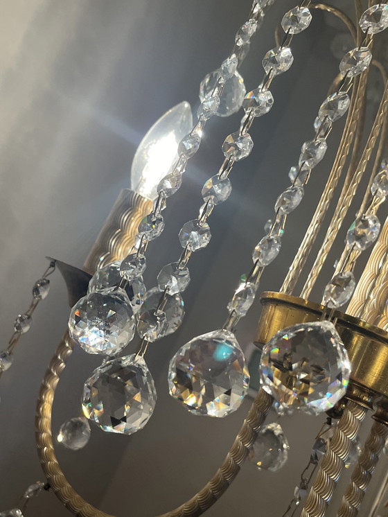 Image 1 of Branded Swarovski Crystal Chandelier By Louis Lx Lamp