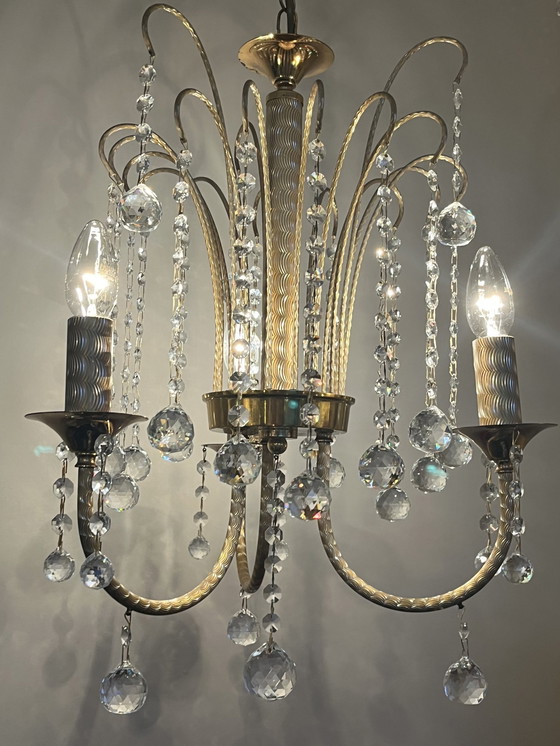 Image 1 of Branded Swarovski Crystal Chandelier By Louis Lx Lamp