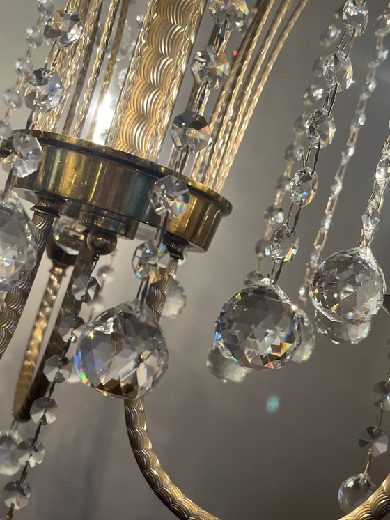 Image 1 of Branded Swarovski Crystal Chandelier By Louis Lx Lamp