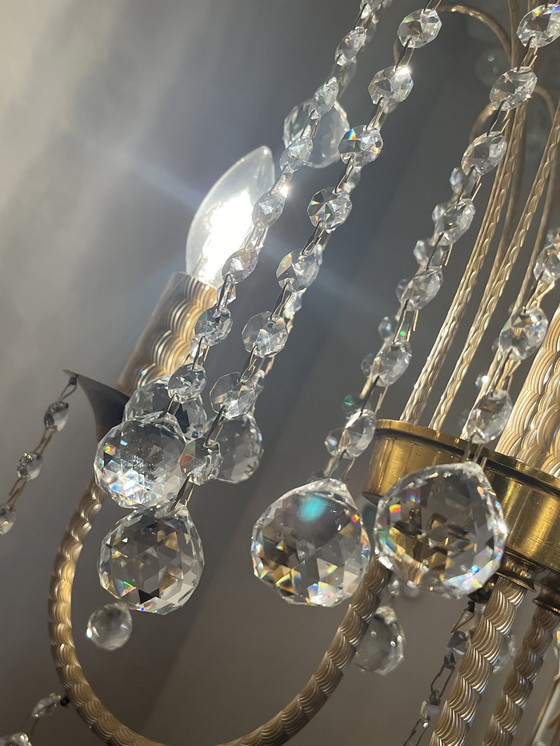 Image 1 of Branded Swarovski Crystal Chandelier By Louis Lx Lamp