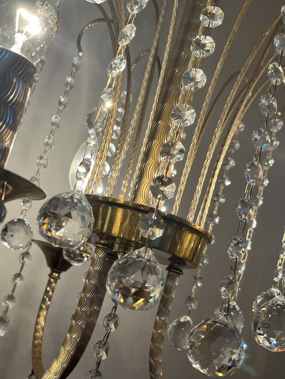 Image 1 of Branded Swarovski Crystal Chandelier By Louis Lx Lamp