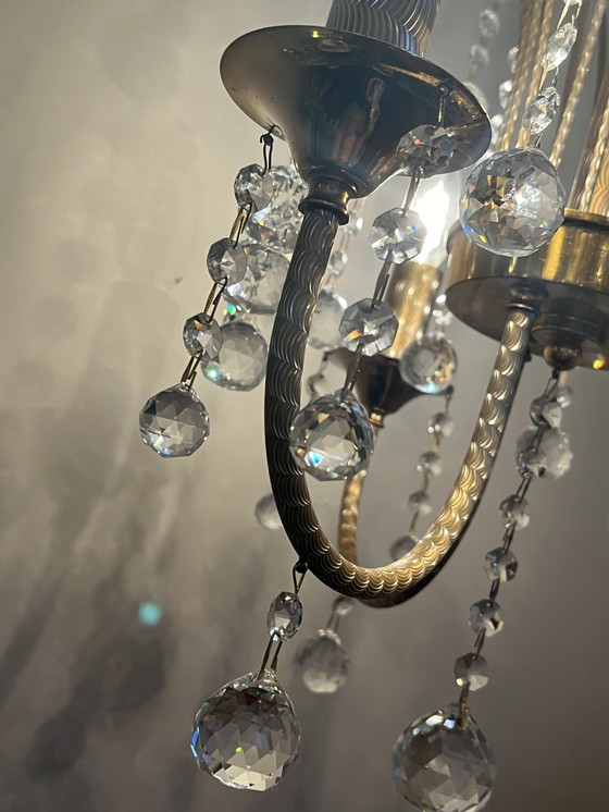 Image 1 of Branded Swarovski Crystal Chandelier By Louis Lx Lamp