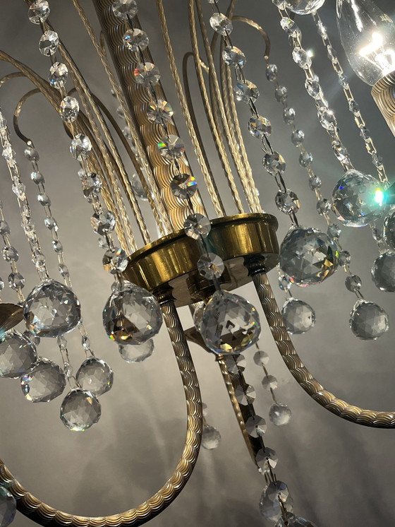 Image 1 of Branded Swarovski Crystal Chandelier By Louis Lx Lamp