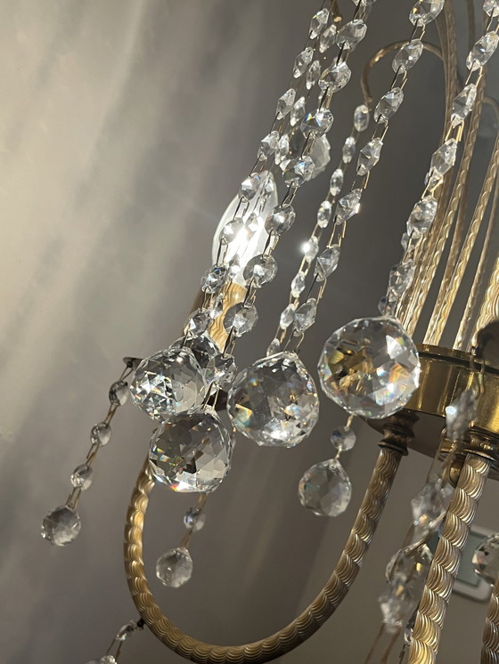 Image 1 of Branded Swarovski Crystal Chandelier By Louis Lx Lamp