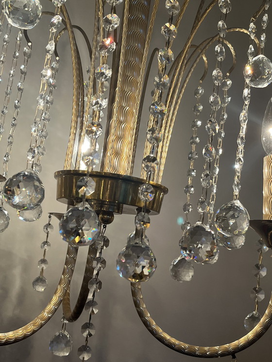 Image 1 of Branded Swarovski Crystal Chandelier By Louis Lx Lamp