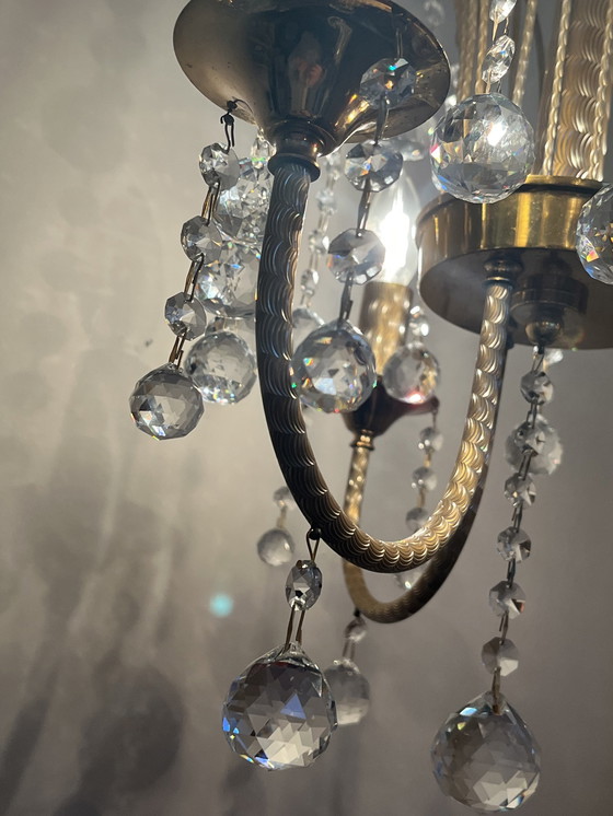 Image 1 of Branded Swarovski Crystal Chandelier By Louis Lx Lamp