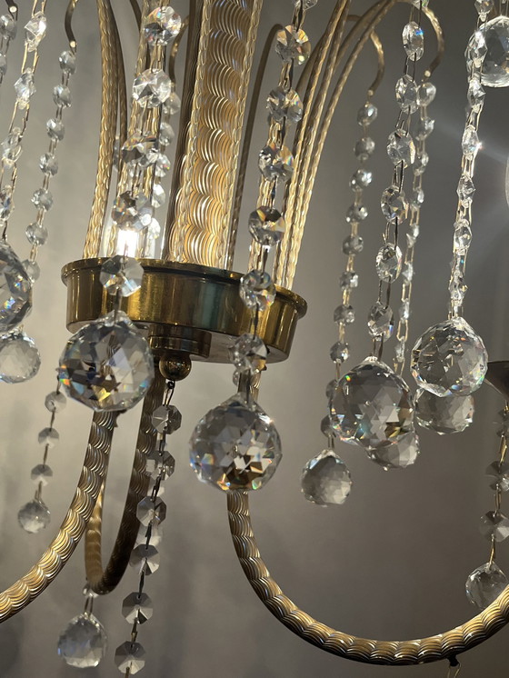 Image 1 of Branded Swarovski Crystal Chandelier By Louis Lx Lamp