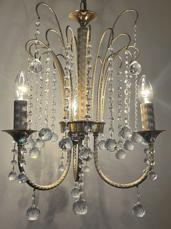 Image 1 of Branded Swarovski Crystal Chandelier By Louis Lx Lamp