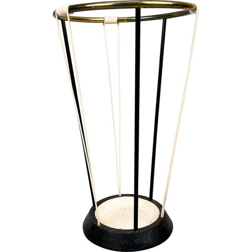 Mid-century brass and metal umbrella stand, Germany 1970