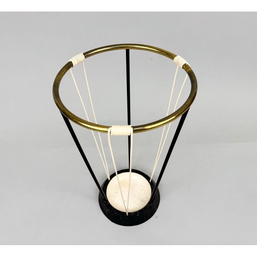 Mid-century brass and metal umbrella stand, Germany 1970