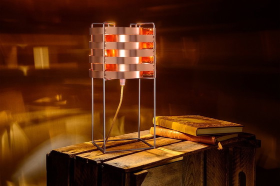 Image 1 of Table Lamp "Ganymede" Copper By Max Sauze For Sauze Line