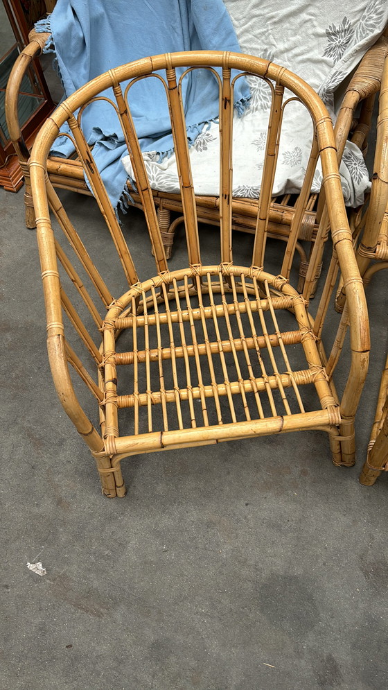 Image 1 of Vintage rattan set