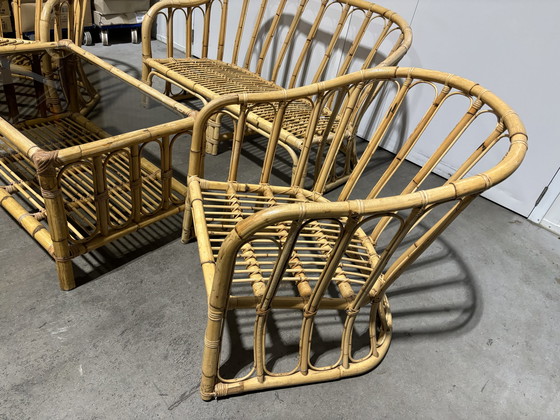 Image 1 of Vintage rattan set