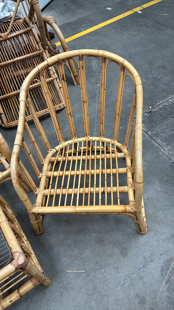 Image 1 of Vintage rattan set