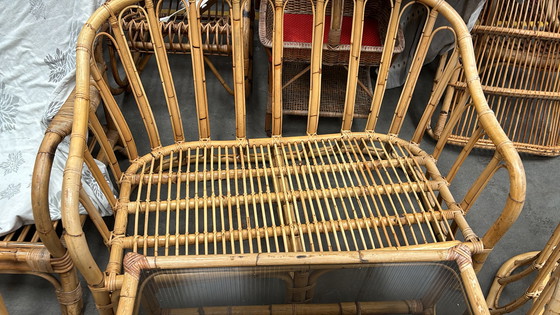 Image 1 of Vintage rattan set