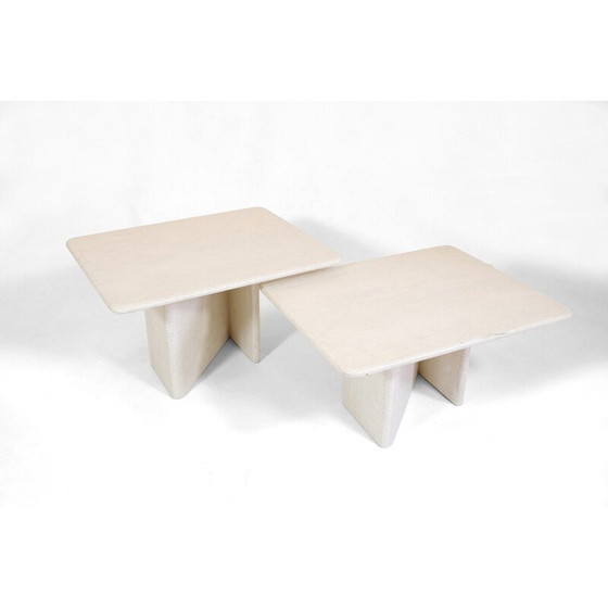 Image 1 of Vintage travertine nesting tables, Italy