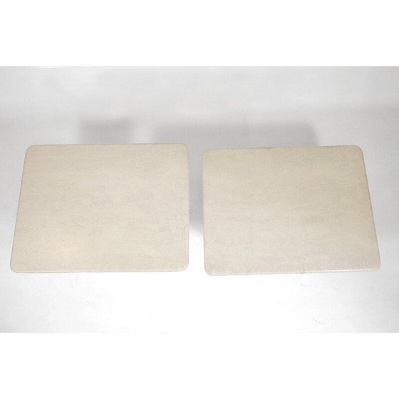 Image 1 of Vintage travertine nesting tables, Italy