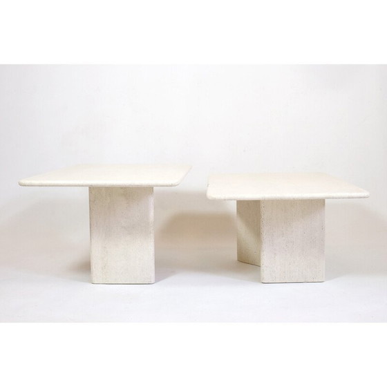 Image 1 of Vintage travertine nesting tables, Italy