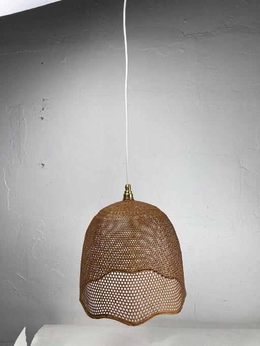 Webbing Beehive Hanging Lamp, 1930S