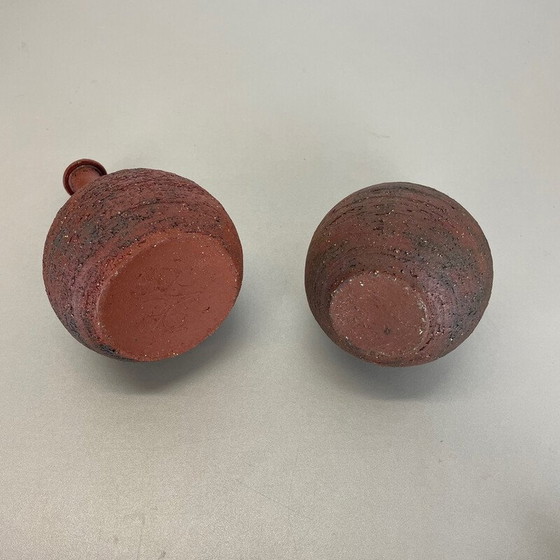 Image 1 of Pair of vintage Studio Pottery sculptural objects by Gerhard Liebenthron, Germany 1970s
