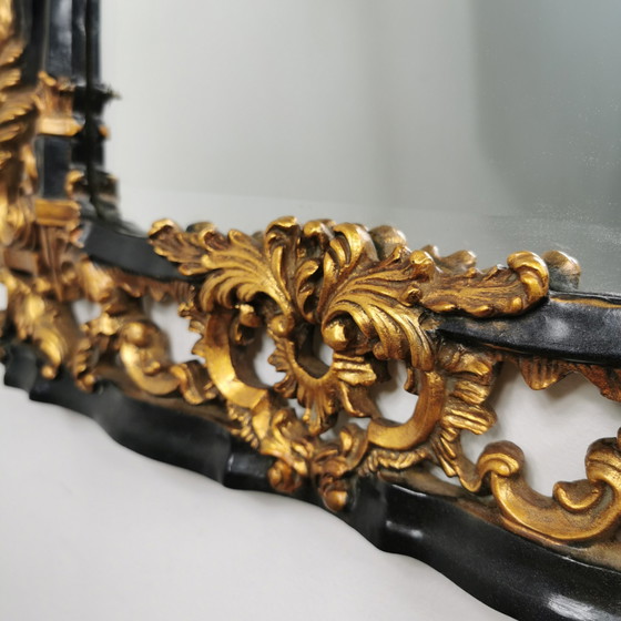 Image 1 of Vintage Rococo, Baroque Italian Putti mirror, mantel mirror