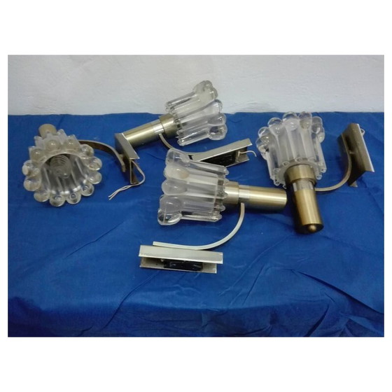 Image 1 of Set of 4 Vintage Wall Light by Gaetano Sciolari - 1960s