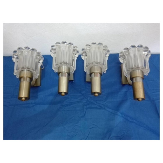 Image 1 of Set of 4 Vintage Wall Light by Gaetano Sciolari - 1960s