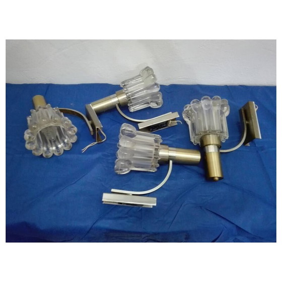 Image 1 of Set of 4 Vintage Wall Light by Gaetano Sciolari - 1960s