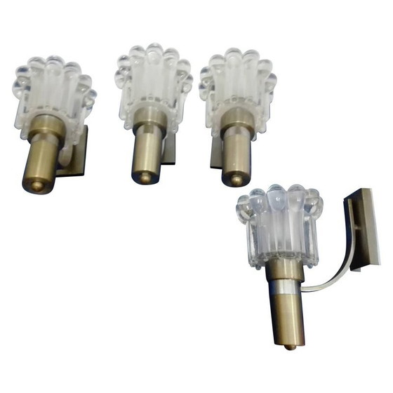 Image 1 of Set of 4 Vintage Wall Light by Gaetano Sciolari - 1960s
