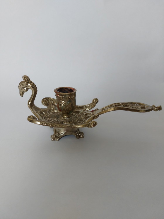 Image 1 of Peacock candle holder