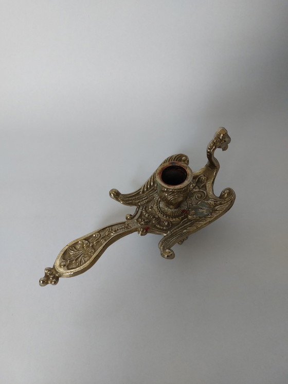 Image 1 of Peacock candle holder