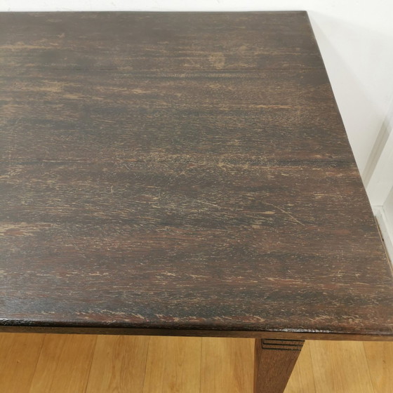 Image 1 of French Farmhouse Dining Table Country Dining Table With Drawers