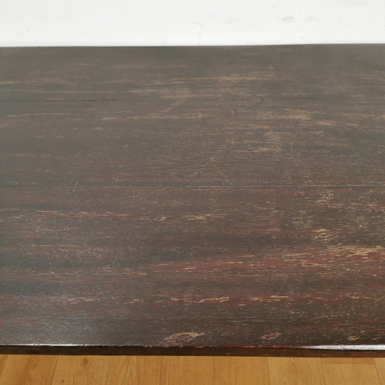 Image 1 of French Farmhouse Dining Table Country Dining Table With Drawers