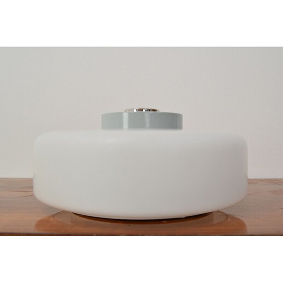 Image 1 of Vintage wall lamp in milk glass and metal by Josef Hurka for Napako, Czechoslovakia 1970