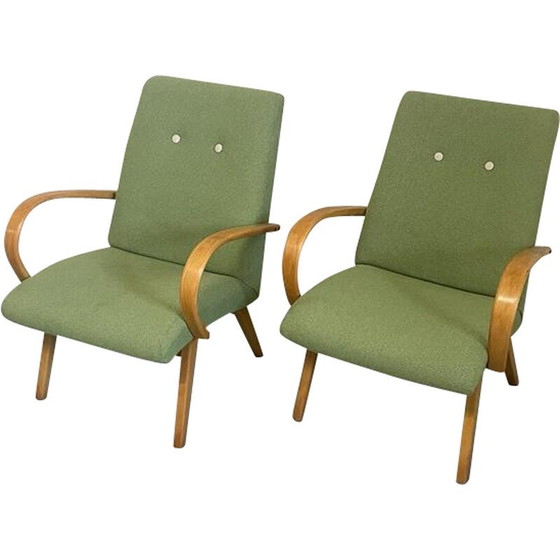 Image 1 of Pair of vintage armchairs by Jaroslav Smidek for Ton, Czechoslovakia 1960
