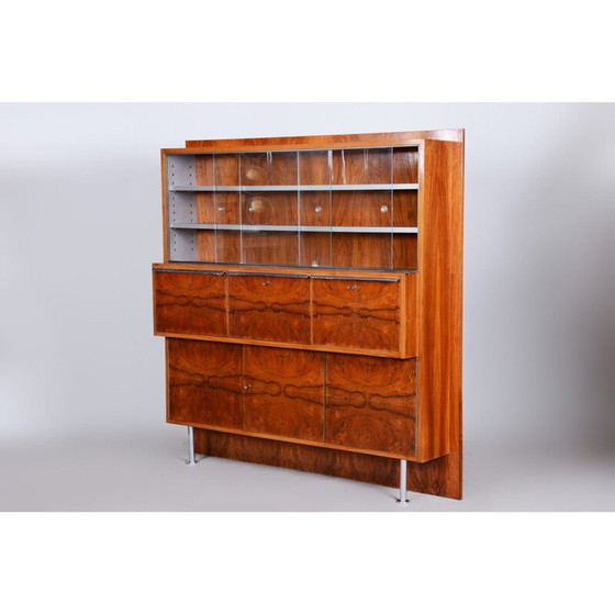 Image 1 of Vintage art deco walnut sideboard, Czechoslovakia 1930